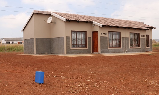 Westonaria Borwa semi-detached RDP houses