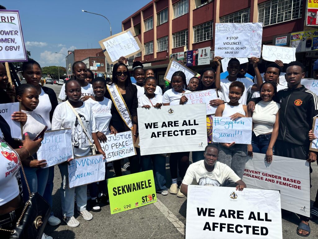  Young people took it to the streets to fight for Justice for Lusanda at Moumalanga Regional Court