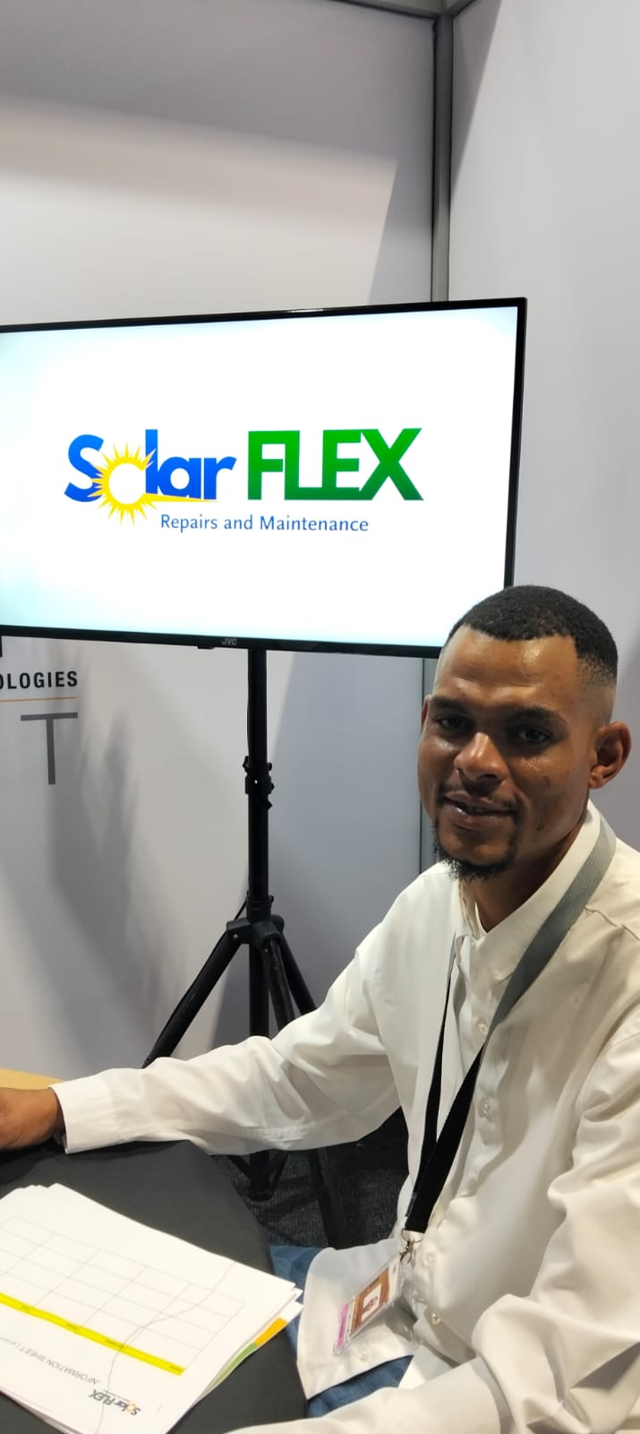 Lebohang Melato founder of Solar Flex